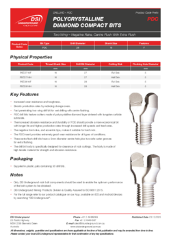 Drill Bit - Polycrystalline Diamond Compact Bits