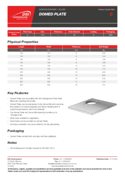 Domed Plate