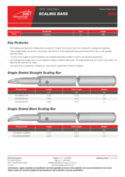 Single Ended Straight Scaling Bars