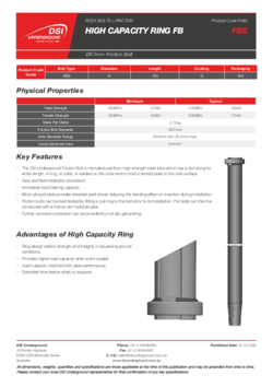 Friction Bolt 47mm - High Capacity Ring