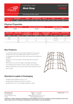 Welded Wire Module Mesh Strap