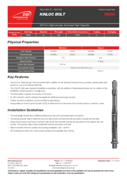 Kinloc Friction Bolt