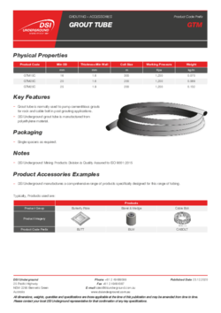 Grout Tube