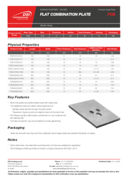 Flat Combination Plate