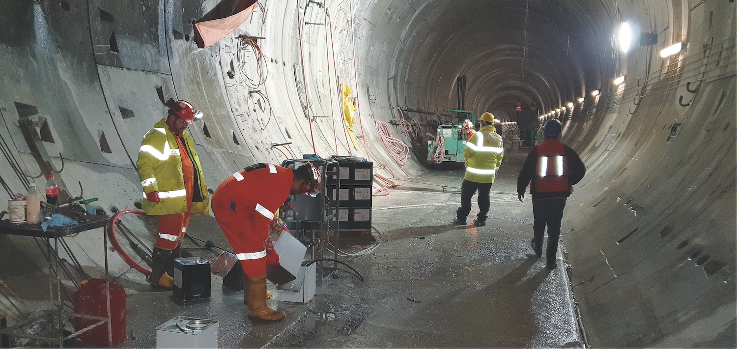 Grouting systems support cross passages in Mexico City Grouting systems support cross passages in Mexico City